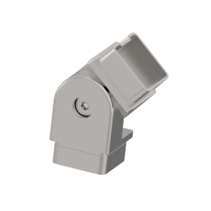 Coude orientable jusqu'à 90° pour tube 40*40 inox