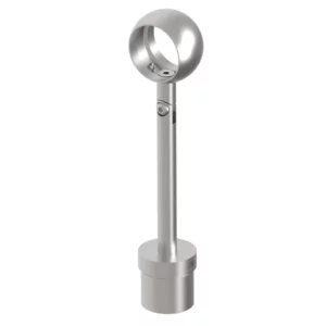 Support de main courante bague réglable pente/hauteur pour tube ∅42.4mm inox
