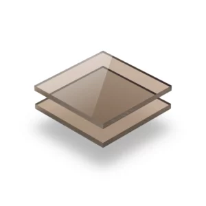 Verre teinté bronze sur mesure